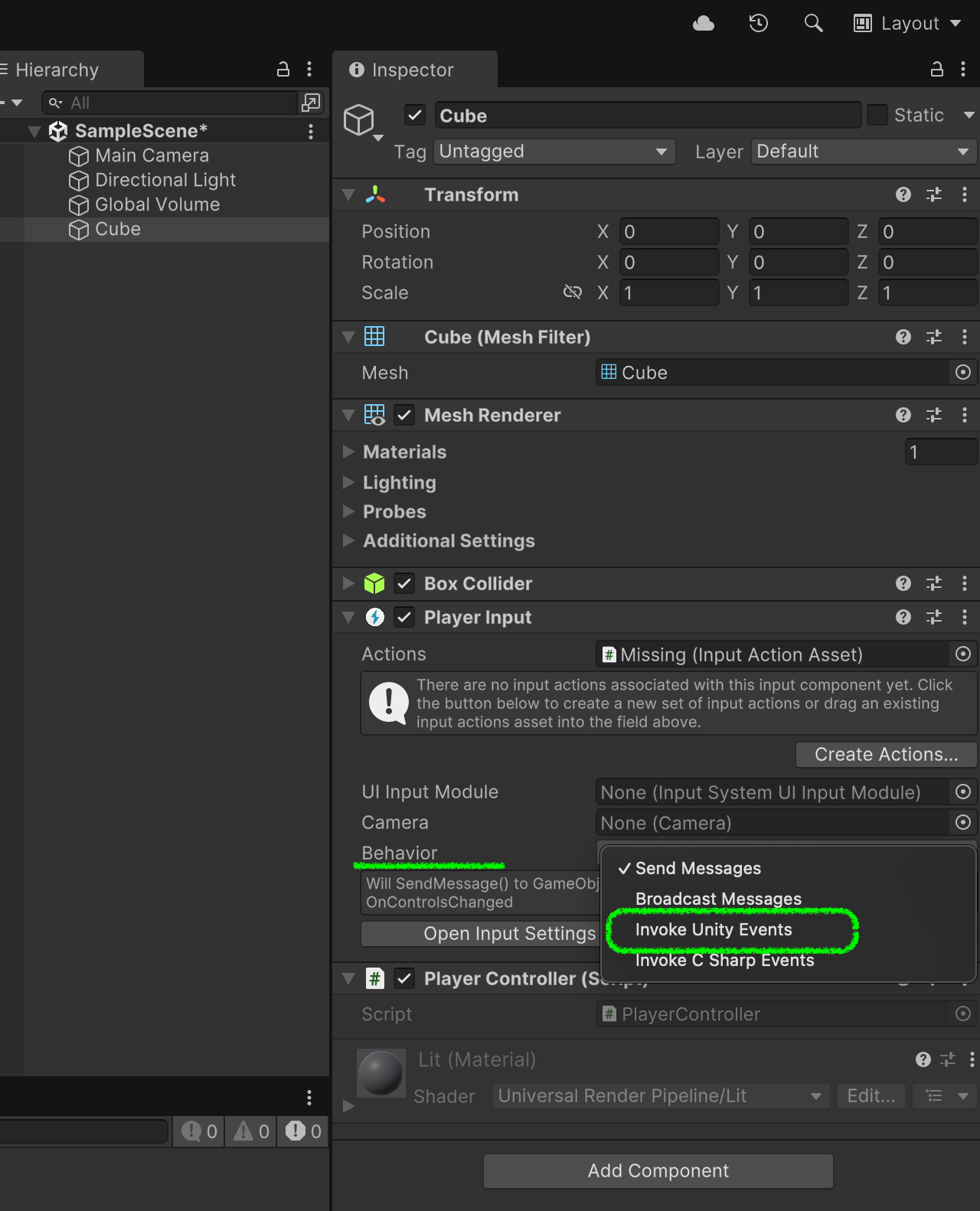 Invoke Unity Events Example Player Input Manager Unity6における新しいInput Systemを使ったキーボード入力の技術資料 - ソフトライム