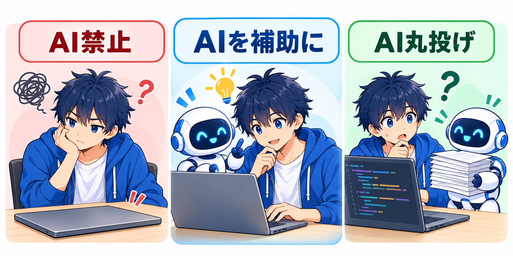 AI禁止とAI丸投げの間で、AIを学習補助として使う考え方